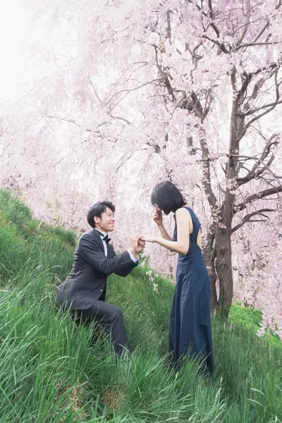 Proposal photoshoot on Lake Kawaguchi by Shiina A