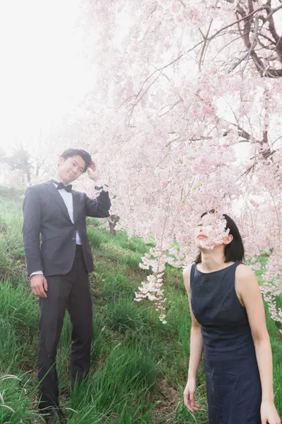 Fashion photoshoot on Lake Kawaguchi by Shiina A