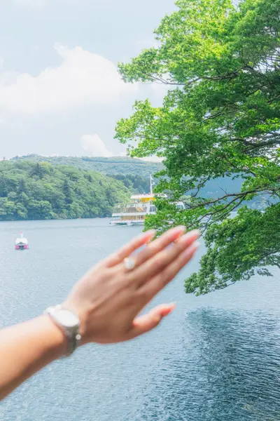 Engagement photoshoot in Hakone by Shiina A